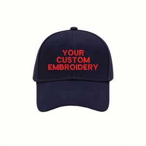 Custom Text Vintage Washed Embroidered Baseball Cap Retro Sporty Dobby Terry Hand Embroidered Adjustable <b>Hat</b> <b>for</b> Men Women - Product Image 1