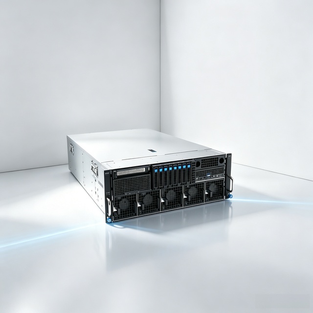 Neutral New 4U Rack AI Server ESC8000-E12P 2x6529P CPU 4x32G DDR5 RAM 2TB NVMe SSD 32G GPU 2600W PSU Deep Learning in Stock
