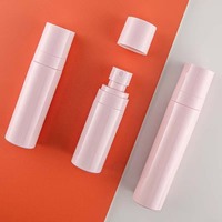 Flacon pulvérisateur en PET rose de 60 ml, 80 ml, 100 ml, rechargeable, pour cosmétiques, tonique facial, emballage en plastique, flacon pulvérisateur pour crème solaire
