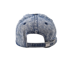 Casquettes de baseball en jean délavé avec logo personnalisé, effet délavé à l'acide, casquette souple non structurée, casquette vintage unisexe pour papa