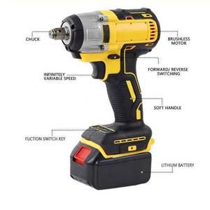 Juego de Herramientas Eléctricas de 3 Piezas con Batería de Litio de 21V, Incluye Martillo, Amoladora Angular y Llave Inglesa - Material de Acero - Product Image 5