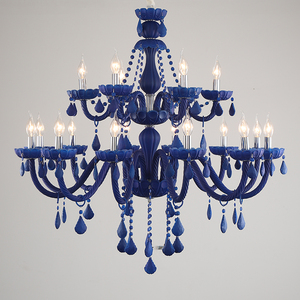 Bắc Âu pha lê Đèn sang trọng màu xanh LED Mặt dây đèn chùm trong nhà đồ đạc hiện đại trang trí lamparas nhà đèn chùm - Product Image 6