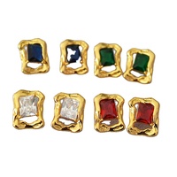 Europese Amerikaanse niche design retro gouden fruit minimalistische eenvoudige elegante rechthoekige naaldoorhangers