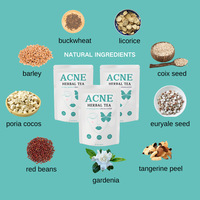 Thé Naturel OEM aux Herbes pour l'Élimination de l'Acné, Peau Éclatante, Santé Féminine, Peau Lisse, 20 Sachets de Thé, Produit Anti-Acné, Sachet de Thé Naturel