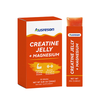 Ausreson OEM Bandes de gelée de créatine monohydrate or avec électrolytes de magnésium 500g – Complément musculaire pur à base de créatine et de magnésium