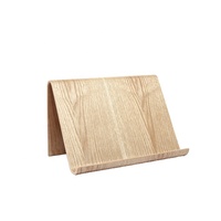 Suporte de madeira para tablet, logotipo personalizado, materiais naturais baratos, dobrado, suporte para tablet, ipad 2020