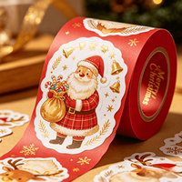 Pegatinas de Actividades Navideñas Personalizadas, Duraderas, Ecológicas, Recortables y Resistentes a los Arañazos para Niños, Decoración de Aulas y Recompensas Navideñas