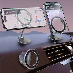 Support de téléphone de voiture magnétique à rotation de 360 °, berceau automobile adhésif inférieur pour téléphone portable - Product Image 1