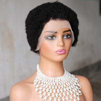 Perruques Jamila sans colle en cheveux brésiliens Remy bouclés, avec dentelle frontale HD 13x4, densité 150%, couleur brun clair, dentelle noire naturelle