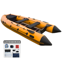 Rancoo – bateau à rames gonflable en Aluminium PVC, bateau de pêche côtelé, yacht, prix d'usine, bateau en caoutchouc, Mini Barco gonflable à vendre
