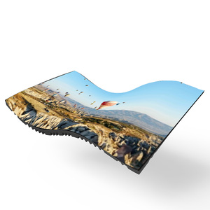 Yumuşak LED ekran modülleri P1.25 P1.53 P1.8 P2 P2.5 P3 P4 320X160mm şerit kavisli 360 için esnek LED Video duvar kavisli Led ekran - Product Image 6