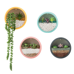 Maceta Creativa para Montar EN LA Pared, Macaron Nórdico, Plantas Verdes, Decoración <span class=keywords><strong>DE</strong></span> LA Pared del Salón, Peces Hidropónicos Circulares - Product Image 5