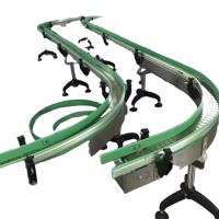 Ligne de production automatique de convoyeur à chaîne à dessus de table plat pour l'emballage industriel