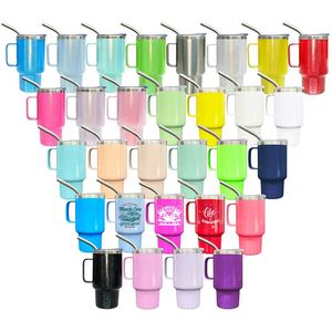 Vaso de Acero Inoxidable Mini de 3oz con Tapa y Pajita para Whisky, Tequila, Vodka, en Colores Macaron, Sublimable - Product Image 1