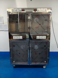 Cage pour animaux en acier inoxydable, cage d'exposition pour animaux de compagnie en acier inoxydable, cage pour animaux en soins intensifs - Product Image 2