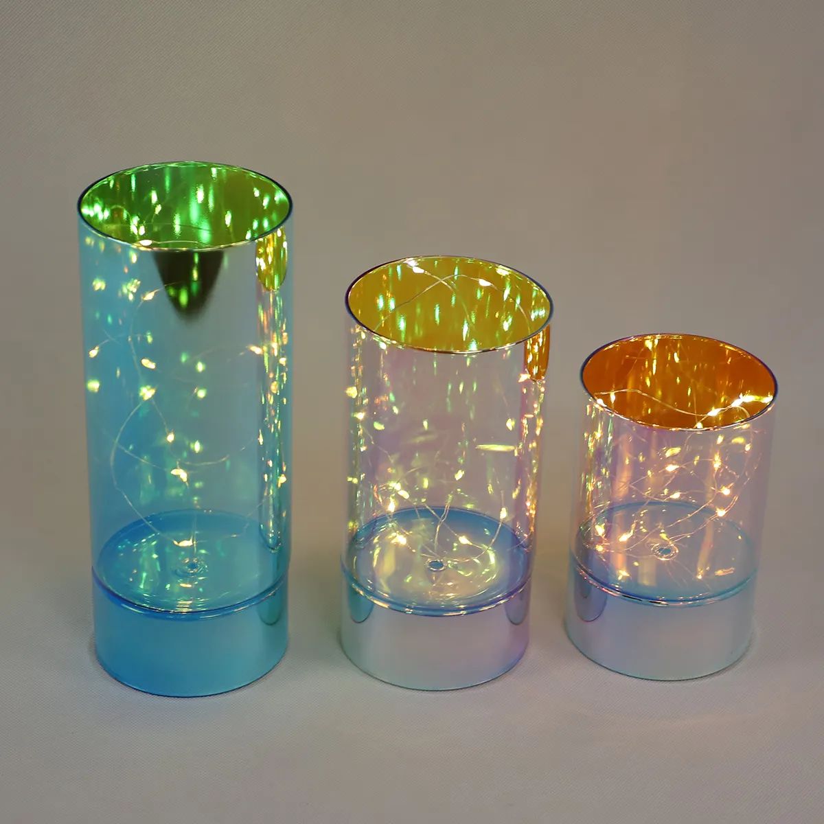 Xi lanh thủy tinh trang trí đèn mới lạ thắp sáng thủy tinh luminaries, chiếu sáng bằng chuỗi đèn