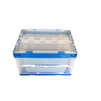 Boîtes de rangement pliables en matériau PP vierge à 100 %, bacs pliables, caisses en plastique de qualité alimentaire, structure perforée, empilables