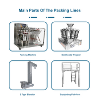 Machine d'emballage horizontale automatique multifonction pour sachets de granulés avec ouverture à fermeture éclair, pour noix, amandes, raisins secs, haricots, snacks, remplissage de doypacks en papier
