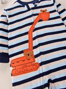 Gran oferta de peleles de algodón 100% para bebés, <span class=keywords><strong>pijamas</strong></span> con pies de diseño de manga larga para niños pequeños, ropa para recién nacidos, traje ODM para bebés - Product Image 3