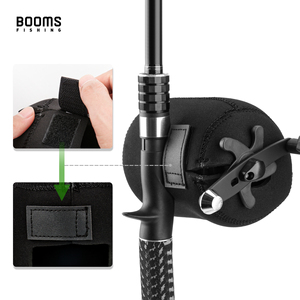 Funda Protectora Impermeable de Neopreno para Carretes de Pesca Booms Fishing RC1 Negra, para Carretes Convencionales de 50-10000, Tamaños S/M/L/XL - Product Image 6