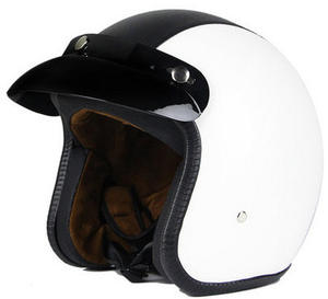 Casque de moto ABS homologué DOT, unisexe, en PU, à face ouverte, pour toutes les saisons, état neuf - Product Image 1