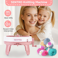 Petite machine à tricoter manuelle Sentro pour chapeaux et écharpes, 48 aiguilles, avec compteur de rangs circulaire, pour chaussettes DIY et projets de tricot à la maison