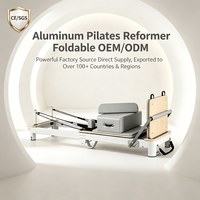 All-in-One Professionelles Klappbares Aluminium-Pilates-Reformer Platzsparendes Fitness-Bett CE-Zertifiziert