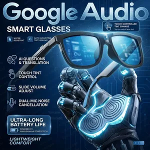 M01SPro Smart Audio Glasses AI Translation <b>Bluetooth</b> Call Touch Color Change Lens Sunglasses Dual <b>Mic</b> ENC Noise Reduction IP65 - Product Image 1