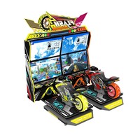 Machine d'arcade de course de motos Flash Rider 5 à monnayeur, grand écran, prix usine, en promotion