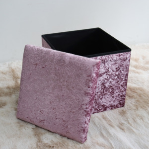 Pouf de Rangement Pliable en Velours et Bois, Design Cube Moderne de Luxe, Couleur et Logo Personnalisables, Boîte à Jouets Sexuels Convertible, Utilisation en Chambre, Marque Cai <span class=keywords><strong>Shi</strong></span> - Product Image 4