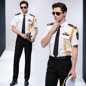 Chemise <span class=keywords><strong>de</strong></span> travail pour homme, uniforme <span class=keywords><strong>de</strong></span> commerçant, <span class=keywords><strong>de</strong></span> fonctionnaire, <span class=keywords><strong>de</strong></span> commandant, décontractée, respirante, polyester/coton, toutes saisons - Product Image 4