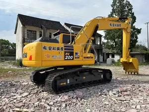 Excavadora hidráulica de segunda mano KOMATSU de 20 toneladas, fabricada en Japón, en buen estado, de segunda mano