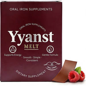 Complément Alimentaire Oral au Fer Formule Douce OEM/ODM – Bandes Véganes à Dissolution Rapide pour Adultes – Échantillon Gratuit – Soutient l'Énergie - Product Image 1