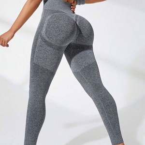 Mallas de entrenamiento personalizadas sin costuras para mujer, mallas de realce de cintura alta, mallas de entrenamiento para gimnasio, ropa de entrenamiento, mallas de Yoga para mujer - Product Image 2