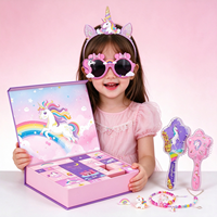 Ensemble de 142 pièces de boîtes mystères Licorne Sirène, accessoires pour cheveux, bijoux et jouets pour filles, cadeau de Noël, cadeau d'anniversaire, cadeaux de fête