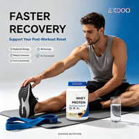 Supplément en Poudre de Protéines de Lactosérum Isolat BCAA pour le Soutien de la Masse Musculaire Maigre, Superaliment de Santé, Vente en Gros OEM