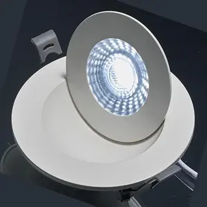 4 Inch 3CCT Gimbal Recessed LED Pot Lights 9W Dimmable 3000K 4000K 5000K Adjustable LED Gimbal Downlight With Junction Box