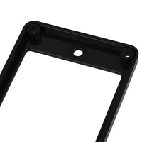 Couvercle de micro Humbucker pour guitare, cadre plat, ensemble de remplacement pour guitare électrique ou basse (noir)