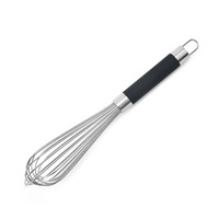 Ensemble de fouets manuels écologiques en acier inoxydable, batteur à œufs, fouet à ballon, fouet à fil, poignée TPR, prise en main souple, pour la pâtisserie, le lait, compatible four