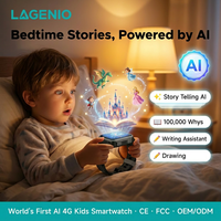 Reloj Inteligente LAGENIO 4G con IA para Niños, GPS, LBS, WIFI, A-GPS, Acelerómetro, Rastreo, SOS, Videollamada, Podómetro, Certificación CE y ROHS, para Estudiantes