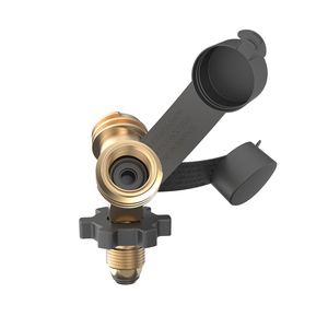 <span class=keywords><strong>Adaptateur</strong></span> en T à 2 voies Gauge Master Premium pour propane, connecteur en laiton massif à 3 voies, adapté à tous les réservoirs de gaz pour barbecue - Product Image 2