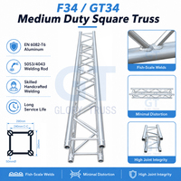 Structure de scène en treillis carré en aluminium 6082 T6 F34 290mm, personnalisable OEM ODM, directement de l'usine