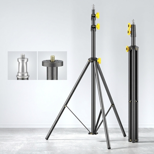 2m Steel Photography Light Stand Live-streaming Tripod Tik Tok Video-shooting Phone-mount Studio Bracket
