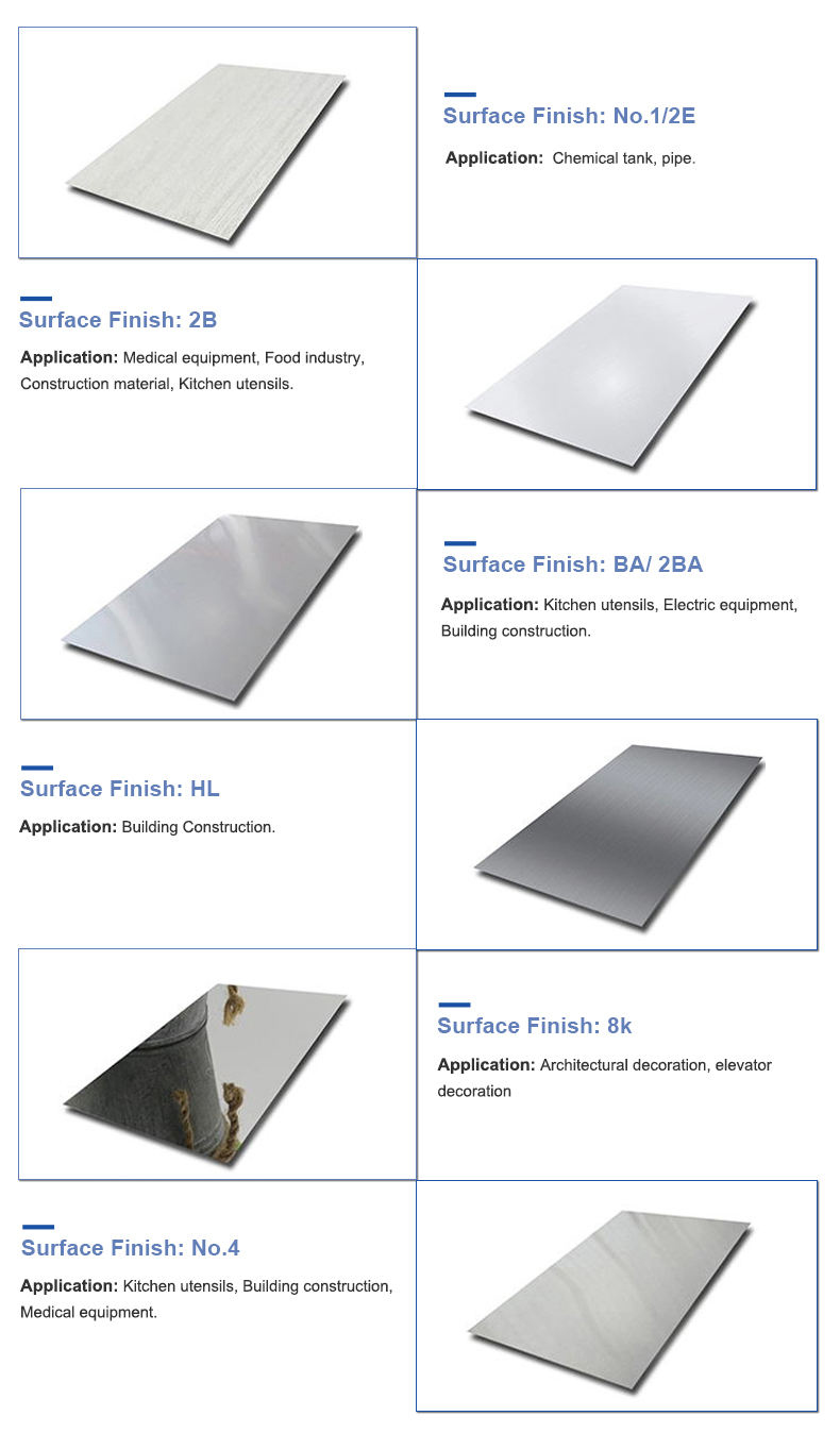 2B BA NO.4 HL Cold Rolled Stainless Steel Sheet 430 1000mm -2000mm Width