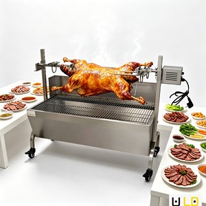 <span class=keywords><strong>Barbacoa</strong></span> Eléctrica de Carbón para el Mercado Europeo, Uso en Patio Trasero, Modo Dual, Asador Giratorio, Altura Ajustable, Automática, Desmontable para Cordero - Product Image 1