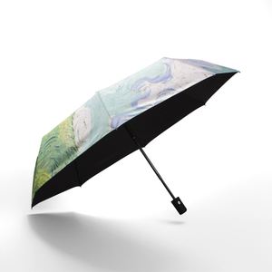 Branded Chinese Manufacturer High Quality Modern Travel Promotional 3 Folding Umbrellas Wholesale <b>Cheap</b> Customized Rain Logo - Product Image 5