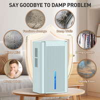 Dehumidifier Elektrik Portabel OEM Pabrik untuk Rumah, Dapur, Kamar Tidur 2L Dual Peltier 85W Kompak dengan Fitur Mati Otomatis