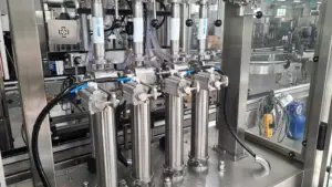 ESKO linea di produzione di riempimento completamente automatica ad alta efficienza creme per cosmetici barattolo 4 teste riempitrice