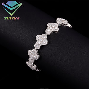 Hiphop Hot selling VVS moissanite diamond GRA certificate <b>Iced</b> <b>out</b> cross cuban <b>chain</b> Gold plated 925 sterling sliver Luxury Gift - Product Image 1