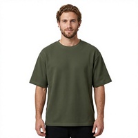 T-shirt en coton tricoté pour homme, grande taille, confortable, de haute qualité, col rond, impression numérique personnalisée sans transfert, respirant et à séchage rapide